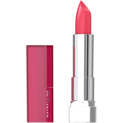 Maybelline Color Sensational Lipstick, Lip Makeup, Cream Finish, Hydrating Lipstick, Pink Wink, Coral Pink ,1 Count