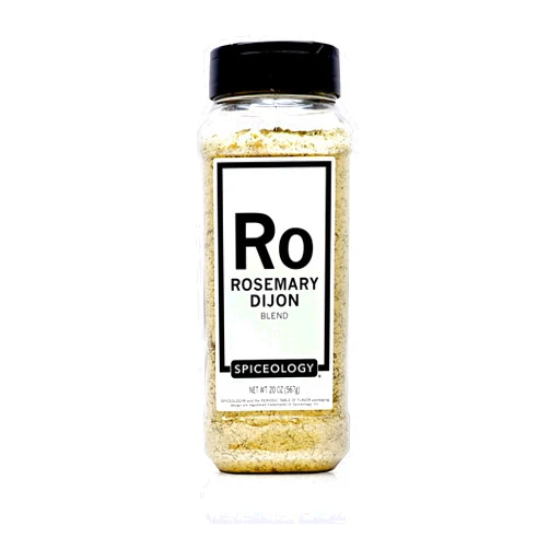 Spiceology - Rosemary Dijon Spice Blend - All-Purpose Rubs, Spices and Seasonings - Use on: Dressings, Sauces, Turkey, Lamb, Asparagus, Pork Loin, Popcorn, Chicken, Potatoes, or Prime Rib - 20 oz