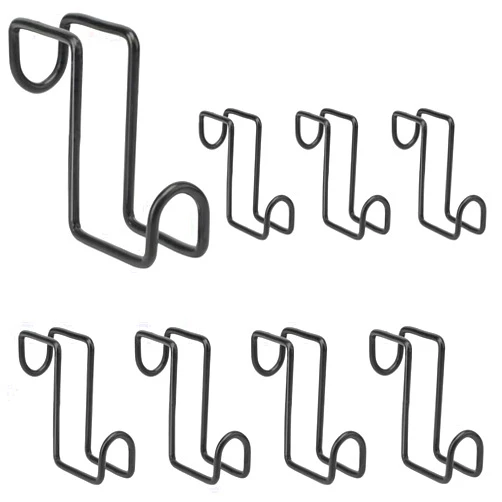 HDYEGIOU 8Pcs 4 Inch Tack Hook,Metal Horse Stall Hooks Over Rail Bridle Hooks for Horse Tack Room,Stable,Barn,Trailer