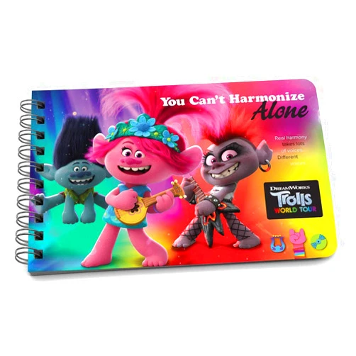 Papersalt Trolls World Tour You Can't Harmonize Alone, Inspirational Book for Children