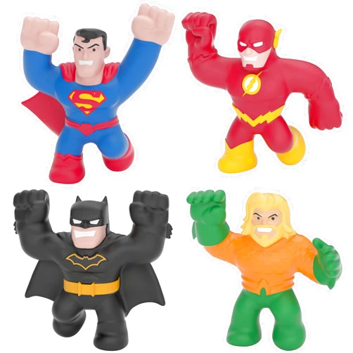 Heroes of Goo Jit Zu Licensed DC - 4 Pack - Aquaman, Batman, Superman and The Flash