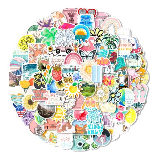 Pterosauria Aesthetic Stickers 200PCS VSCO Stickers Aesthetic, Vinyl Cute Stickers Asthetic Stickers for Journaling,Water Bottle Sticker Pack for Teens Girls Kids