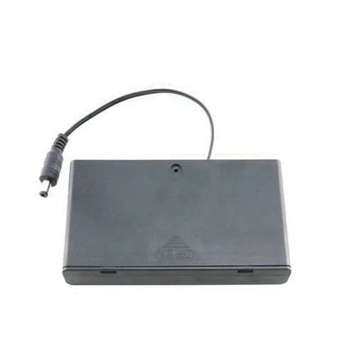 ITROLLE 8 x AA Battery Holder 8x1.5V 12V Black Battery Case Box with DC 5.5x2.1mm Male Connector and ON/Off Switch