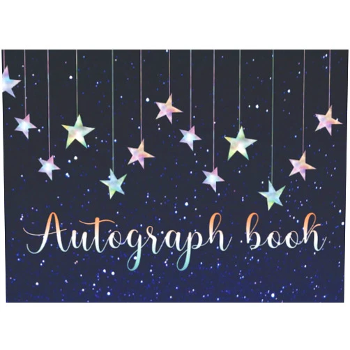 By Luna Jackley (Author) Autograph book: Blank Unlined Pages for Keepsake Signatures of Friends, Celebrities and Sports Stars For Kids and Adults