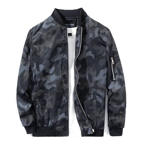 URBANFIND Men's Slim Fit Lightweight Sportswear Jacket Casual Bomber Jacket