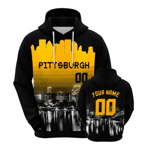 Ofxxu Custom Football Hoodies Personalized City Sweatshirts Gift for Men Women Youth Add Your Name and Number