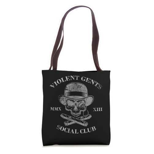 Visit The GENTS VIOLENT SOCIAL CLUB Apparel GENTS VIOLENT SOCIAL CLUB Distinguished Bold Vigilant Tote Bag