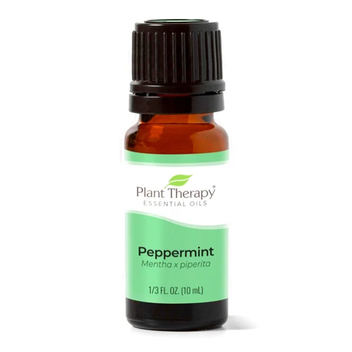 Plant Therapy Peppermint Essential Oil 10 mL (1/3 oz) 100% Pure, Undiluted, Natural Aromatherapy for Diffuser & Topical Use, Digestion, Respiratory, & Massage, Peppermint Oil for Skin & Hair