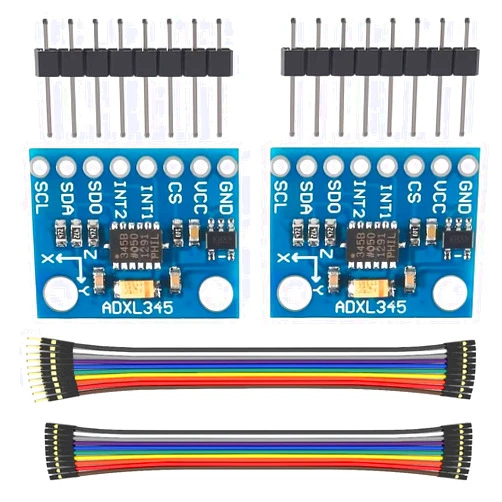 WWZMDiB 2Pcs GY-291 ADXL345 Digital 3-Axis Acceleration of Gravity Tilt Module IIC/SPI Transmission for Arduino