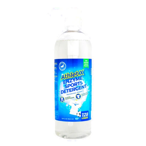 Absolutely Clean AthletX Enzyme Sports Laundry Detergent Liquid - 128 Loads - Fragrance Free - Natural Enzymes - Eliminates Sports Stains & Sports Odors - USA Made (32oz Pack of 1)