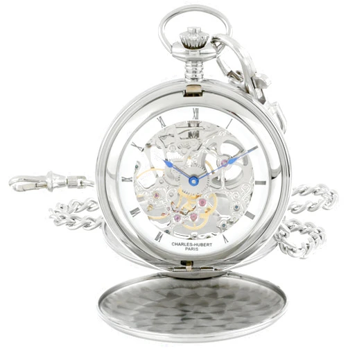 CHARLES-HUBERT PARIS Charles-Hubert, Paris 3780-W Mechanical Pocket Watch