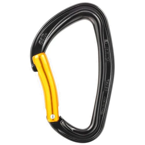Petzl - DJINN STEEL,Carabiners for Climbing, 10 Pack