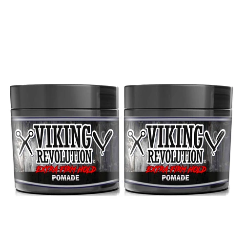 Viking Revolution Extreme Hold Pomade for Men – Style & Finish Your Hair (2 Pack)