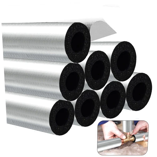 TTQ 8PCS Outdoor Water Pipe Insulation Foam Tube 1