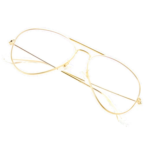 Kursan Blue Light Aviator Glasses for Women Men Fashion Metal Frame Eyeglasses