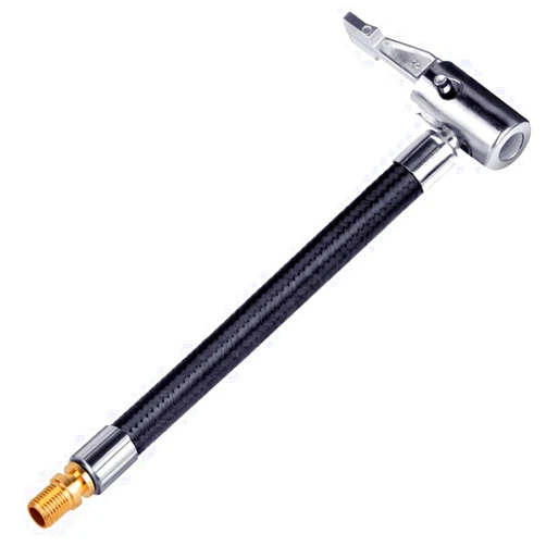 LUMITECO Tire Inflator Hose Adapter for Twist On Convert to Lock On Connection, with All Metal Lock On Air Chuck and Air Hose and Tire Schrader Valve Fine Thread