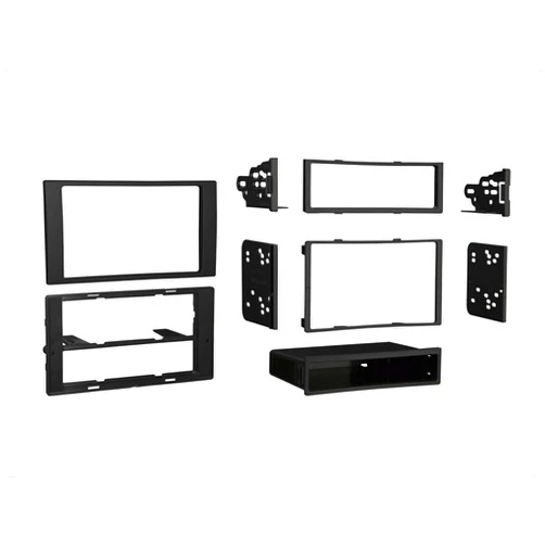Metra Electronics 99-5824B Single/Double DIN Dash Installation Kit for 2010-Up Ford Transit Vehicles (Black, Charcoal and Silver)
