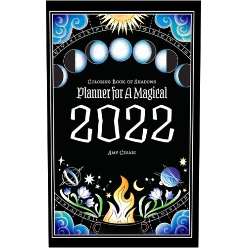 By Amy Cesari (Author) Coloring Book of Shadows: Planner for a Magical 2022