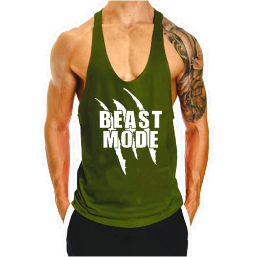 InleaderAesthetics Men's Gym Tank Tops Y-Back Workout Muscle Tee Bodybuilding Stringer Fitness Sleeveless T-Shirts