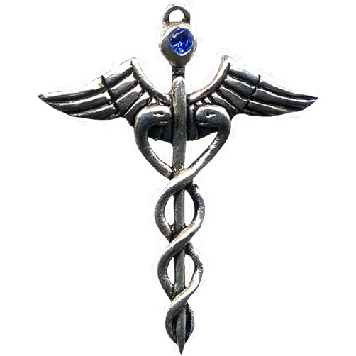 Enchanted Jewelry Jewels of Atum Ra Caduceus Pendant Amulet Talisman for Healing Ability