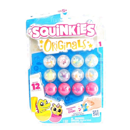 Squinkies Originals | So Many Squishy Toys to Collect | Friends and Animals Mini Squishies | 12 Pack
