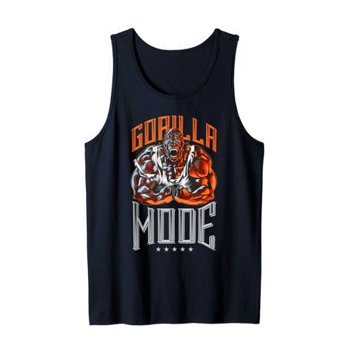 Workout Fitness Gym Shirts Gorilla Fashion Muscle Biceps Workout Gym Beast Fitness Gain Tank Top