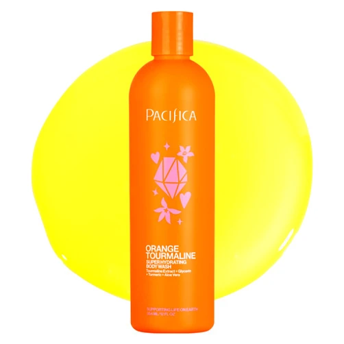 Pacifica Body Wash - Orange Tourmaline Super Hydrating Body Wash - Bath & Shower Gel - Clean Beauty, Vegan & Cruelty-Free Dermatologist Tested