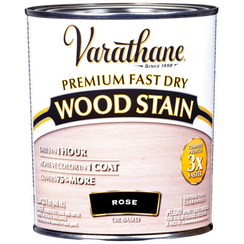 Varathane 347261 Premium Fast Dry Wood Stain, Quart, Rose