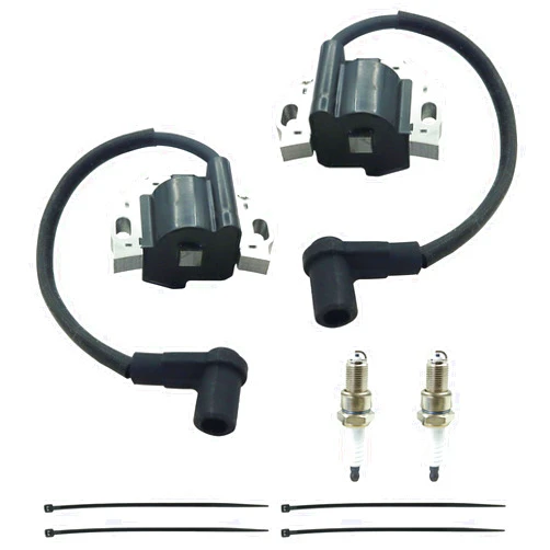 TOTEDELL 2 Sets of 21171-0743 Ignition Coil kit Compatible with Kawasaki FR541V FR651V FR600V FR730V FR691V FX751V FX801V Series Mower Engine Replaces for 21171-0738 21171-0711