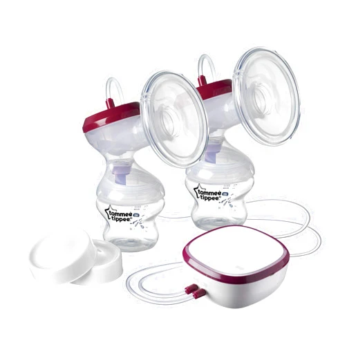 Tommee Tippee Made for Me Double Electric Breast Pump, USB Rechargeable Quiet, Portable, Lightweight