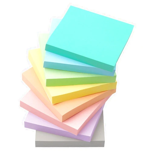 Eastern Wolf 8 Pads Sticky Notes 3x3 Self-Stick Notes 8 Pastel Multi Colors with Gray Sticky Notes, 90 Sheet/Pad