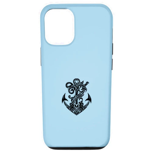 Best Tribal Tattoo Designs I Trends I Born for Art iPhone 15 Anchor symbol, hope faith love, sea sailing, ship boat retro Case