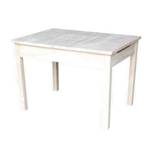 IC INTERNATIONAL CONCEPTS International Concepts Table with Lift Up Top for Storage, Unfinished