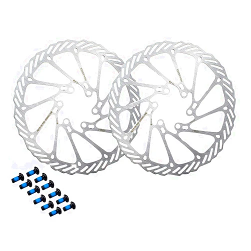 HemeraPhit Gymforward HemeraPhit 2pcs Mountain Bike Rotors G3 Bicycle Brake Disc Stainless Steel Rotors with Free 12 Bolts (160MM)