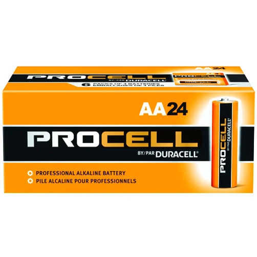 PUPAINT Duracell Procell PC1500 Alkaline-Manganese Dioxide Battery, AA Size, 1.5V, 24 Count