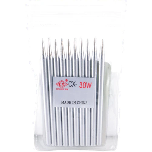 Delcast Soldering Iron Tip for 30 Watt Soldering Irons Copper with Corrosion Resistant Coating (10-Pack)