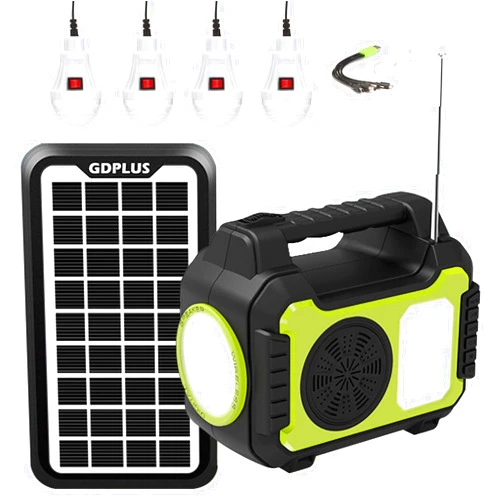 Upusa Solar Generators for Home Use,Portable Power Station with Solar Panel for Emergency Power Supply,Solar Powered Generator for camping,4 Sets LED Light (Green&Black)
