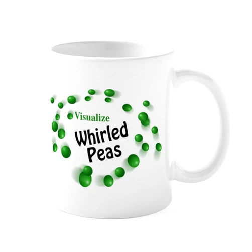 CafePress Visualize Whirled Peas Mug 11 oz (325 ml) Ceramic Coffee Mug