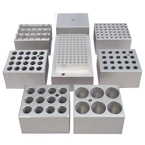 Cole-Parmer Block Heater Insert, Single Wide, Aluminum, 25 mm Dia Holes