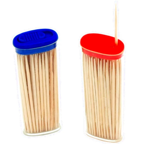 Chef Craft Select Bamboo Pocket Toothpicks, 60 Count 2 Piece Set, Natural