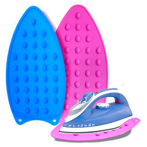 Darkbush Silicone Iron Rest Pad - Iron Rest Plate, Purple and Blue 2 Pack Perfect for Ironing Board Ironing Board and Mat