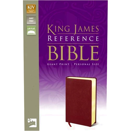 By Zondervan (Author) KJV, Reference Bible, Giant Print, Personal Size, Bonded Leather, Burgundy, Red Letter Edition (King James Reference Line)