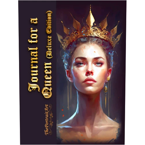 Victor Sun Journal for a Queen Deluxe Edition HARDCOVER: Hardcover Deluxe ThePortraitArt Dream / Journal / Diary NoteBook