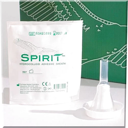 Spirit Bard 10 -Pack Spirit Condom Catheters Hydrocolloid Sheath 32mm Wideband Style 3 Rochester