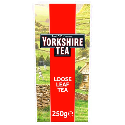 Yorkshire Tea, Red, Black Tea, Loose Leaf, 8.8 Ounces, Refreshing, Satisfying, and Strong, Classic British Breakfast Blend, Caffeinated, Enjoy Hot or Iced