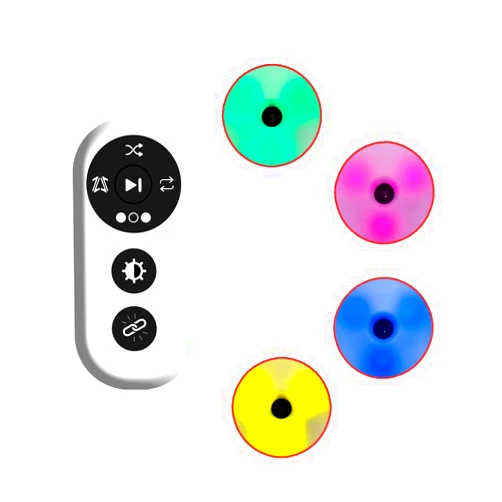 QUELINGSPORT Response Agility Training Light, Children's Physical Fitness Training, Remote Control to Control Light Operation red 4 Lights+Remote Control