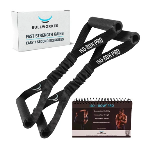 Bullworker ISO-BOW Pro Pair Isometric Exercise Equipment - Self Resistance Stretching Strap & Workout Equipment, Portable Home Gym Exercise Straps with Handles for Yoga, Pilates, Mobility and Strength Training
