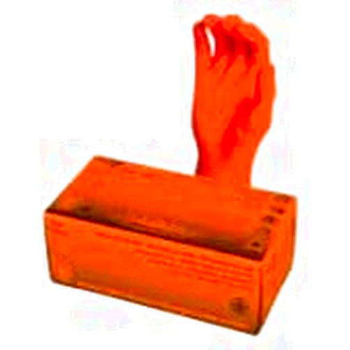 Black Mamba TORQUE GRIP ORANGE Nitrile, Powder Free Gloves 8.0 mil Size Medium