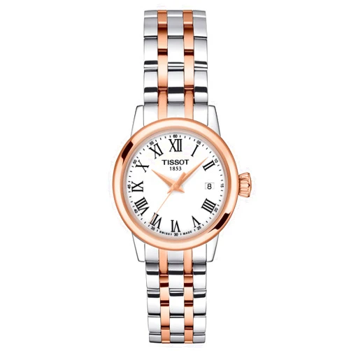 Tissot Classic Dream Stainless Steel Dress Watch Rose Gold T1292102201300
