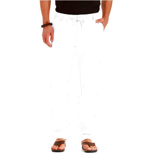 Sailwind Men's Drawstring Linen Pants Casual Summer Beach Loose Trousers